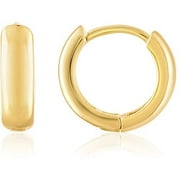 18K Gold Plated Cuff Huggie Small Hoop Earrings for Women