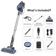 MOOSOO Cordless Stick Vacuum Cleaner 40KPA 40Mins Lightweight for Home Pet Hair Carpet Hard Floor, XL-618A