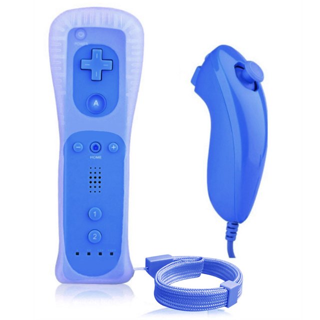 Mando a distancia y Nunchuck, mando inalámbrico para juegos, mando a distancia Nunchuck, Compatible con