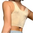 thumbnail image 4 of Jsaierl Lace Bras for Women Wireless Support T-shirt Bras Seamless Comfy Bralettes Elegant Everyday Full Figure Bras Front Closure, 4 of 5