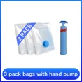 thumbnail image 3 of 1-8 piezas de bolsas de vacío y cubierta de bomba para almacenar ropa, bolsa de compresión de plástico grande vacía, contenedor de almacenamiento de accesorios de viaje, 3 of 5