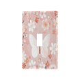 thumbnail image 2 of Switch Panel Switch Decoration 2.76x4.53x0.28 Inches Unused Outlet Cover Switch Plate Wall Plates Living Room Kitchen Bedroom Study Switches Pink Butterflies and Pink Flowers, 2 of 8