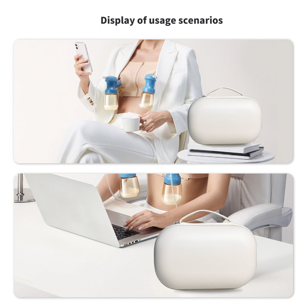 Sinyiin EVA Shell Travel Case Large Capacity for Eletric Breast Pump Ensuring Safety