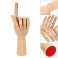 thumbnail image 3 of Unique Bargains 12' Wooden Hand Model, Artist Mannequin Left Hand Model Flexible Movable Manikin Jointed Figure, 3 of 6