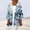 Yellow, variant on Pink V Neck T Shirts For Women, Nylon,Spandex Oversized Tshirts For Women, Women 2024 Retro Print 3/4 Sleeve Cardigans Lightweight Blouse Tops Coat Casual Duster Jackets