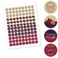 thumbnail image 2 of Big Dot of Happiness Friends Thanksgiving Feast - Friendsgiving Party Round Candy Sticker Favors - Labels Fits Chocolate Candy (1 Sheet of 108), 2 of 5
