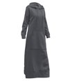 thumbnail image 5 of Women's Plush Oversized Hooded Sweatshirt, Long Sleeve Casual Pullover with Pocket, Soft Warm Fleece Loungewear for Winter Daily Wear, Street Style, Dating, and Homecoming Events Dark Gray XXXL, 5 of 6