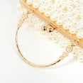 thumbnail image 4 of YIFEI Acrylic Beaded Pearl Handbag Long Wallet Handheld Box Evening Bag Pearl Clutch for Wedding Party, 4 of 5