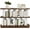 Walnut + White, variant on IdealHouse 8 Cube Bookcase, Open Cube Storage Shelf Organizer with 10 Removable Back Panels, Display Storage Bookshelf for Living Room, Bedroom, Entrance Hall