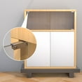 thumbnail image 3 of TIERPOP Cold Rolled Steels Corner Codes L Shape Corner Bracket Concealed Upper Lower Hinge Clip Fastener Cabinets Door Hinge, 3 of 9