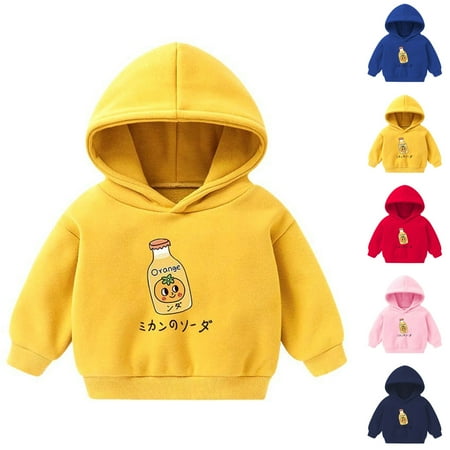 Clearance Sales Today Deals Prime kttectoa Tops for Kids Cute Print Warm Sweatshirts Long Sleeve Pullover Base Hoodies Boys Hoodies Girls Hoodie Fall Fashion Baby Clothes 3-6T Cyber_Monday Deals