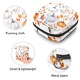 thumbnail image 3 of Sanitary Napkin Storage Bag, Autumn Orange and White Pumpkins and Leaves Portable Menstrual Pad Bag for Teen Girls Store Panty Liners Tampons Sanitary Pads for Women Ladies, 3 of 6