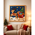 thumbnail image 5 of DIY Christmas Fabric Art Painting Kit, No‑Sew 3D Fabric Poke Mosaic Craft Set With Frame & Tools, Creative Holiday Craft For Adults And Beginners, Great Xmas Wall Decor(Reindeer), 5 of 6