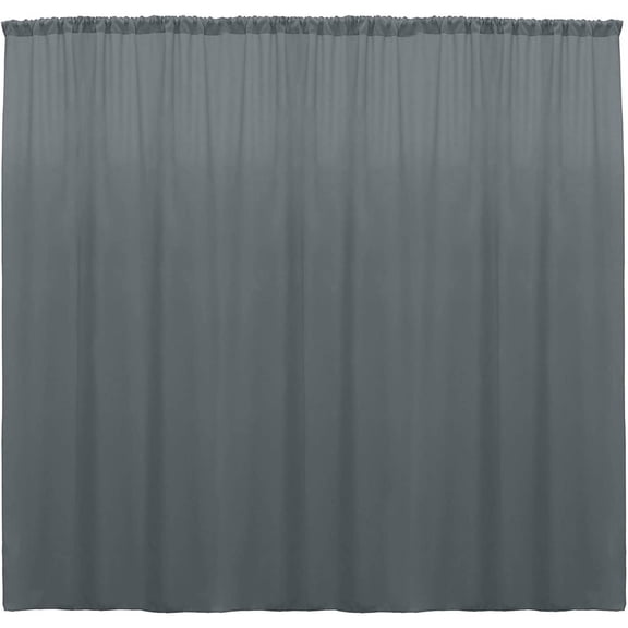 CintBllTer 100% Polyester Window Curtain/Stage Backdrop Curtain/Photography Backdrop 58" Inch Wide X 108" Inch Long (Charcoal, Pack of 1)