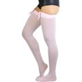 thumbnail image 3 of HSHDLDF Bas Cuisse Opaque en Satin avec Nœud pour Femmes, 3 of 3