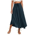 thumbnail image 2 of CHUOU Maxi Skirts For Women Reg & Plus Size Women's Long Skirts Flowy Summer Skirt Aline Elastic High Waisted Trendy, 2 of 5