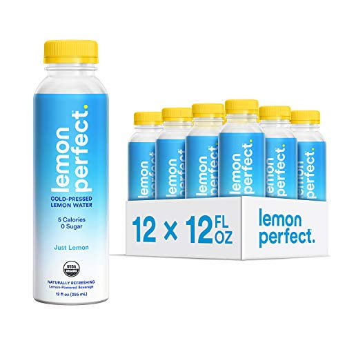 Lemon Perfect, Organic ColdPressed Lemon Water, Just Lemon (12Pack