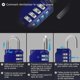 thumbnail image 4 of [2 Pcs] 4-Digit Combination Padlock, Waterproof Combination Lock, Waterproof Metal and Plated Steel Combination Clasp - Blue, 4 of 5