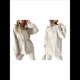 thumbnail image 3 of Chaqueta Impermeable de Larga con Capucha y Cremallera para Mujer, Gabardina, Cortavientos, Chaqueta de Viaje. Albaricoque XXL, 3 of 9