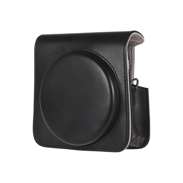 Andoer Étui de Protection Sac en Cuir PU avec Sangle Ajustable pour Fujifilm Instax SQ6 Appareil Photo à Film Instantané Noir