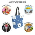 thumbnail image 7 of FORMRS Womens Canvas Tote Bag with Zipper Inner Pocket Shoulder Handbag, White Polar Bear, 7 of 7