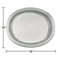 thumbnail image 2 of Party Central Pack of 96 Silver Banquet Dinner Plates 12", 2 of 2
