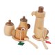thumbnail image 1 of Juego de juguetes de té de , fiesta de té, juego de roles, cocina de cocina juego de té de madera de juguete para niñas para niños regalo de, 1 of 9