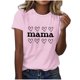 thumbnail image 2 of Tops Cortos para Mujeres Retro Impreso Cuello Redondo Manga Corta, Camiseta Casual para Uso Diario Y de Fiesta, 2 of 4