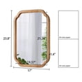 thumbnail image 5 of Sintosin Farmhouse Mirrors for Wall Decor 17" x 24", Distressed Wood Frame Bathroom Mirrors for over Sink, Decorative Arched Corner Rectangle Mirror for Home Decor, 5 of 11