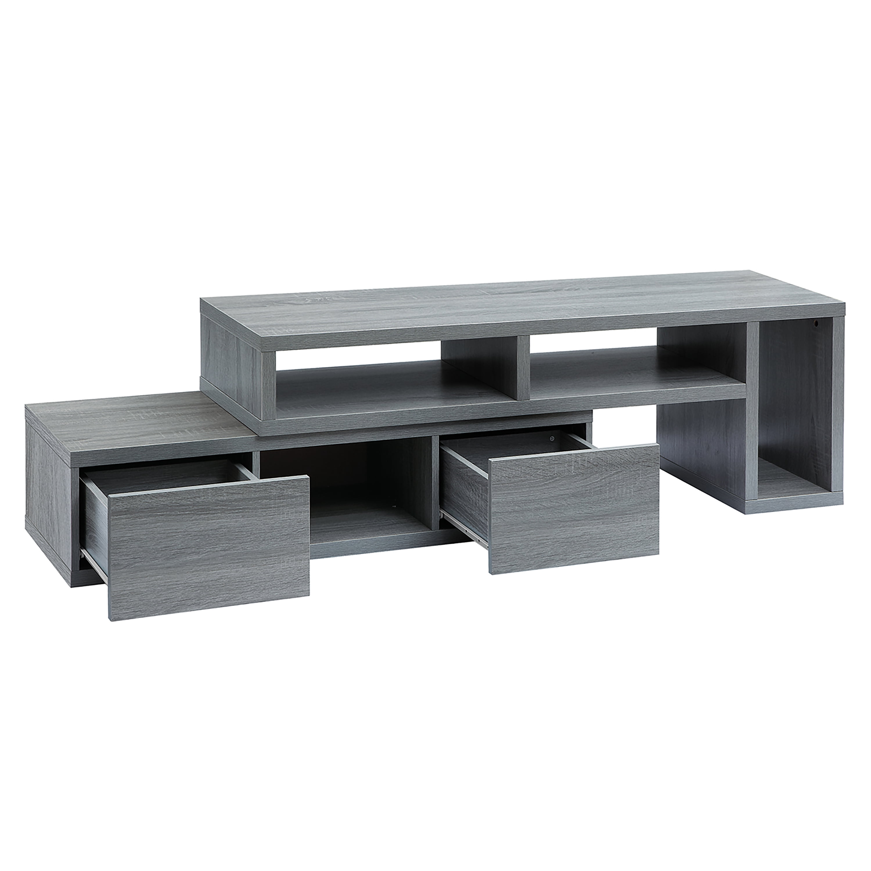 Techni Office Solutions 82.75" Gray Durable Adjustable Television Stand
