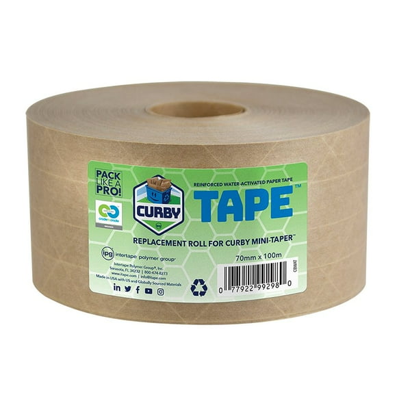 Curby 99304 Mini-Taper Manual Tape Dispenser Refill 70mm x 100 m - 1 Each