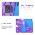 thumbnail image 5 of IDAODAN Portable Dual Nozzle Electric Party Balloon Pump, 20 x 15 x 12 cm, 600W, 3lbs, Purple/Blue, 5 of 10