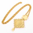 thumbnail image 4 of Collar con colgante de icono de la Virgen María, Color dorado de alta calidad, estilo religioso, con caja, 4 of 5