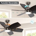 thumbnail image 4 of Ventilador de Techo "32 Latón LED 12W 6000K 1 Luz LámparaYa Designers 20952-4 / 32 Pulgadas / Ventilador de techo, 4 of 9