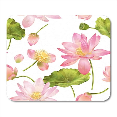 SIDONKU Botanical Pink Lotus Flowers for Natural Cosmetics Health Care and Ayurveda Products Yoga Center Best Mousepad Mouse Pad Mouse Mat 9x10 (Best Yoga Mat For Wrist Pain)