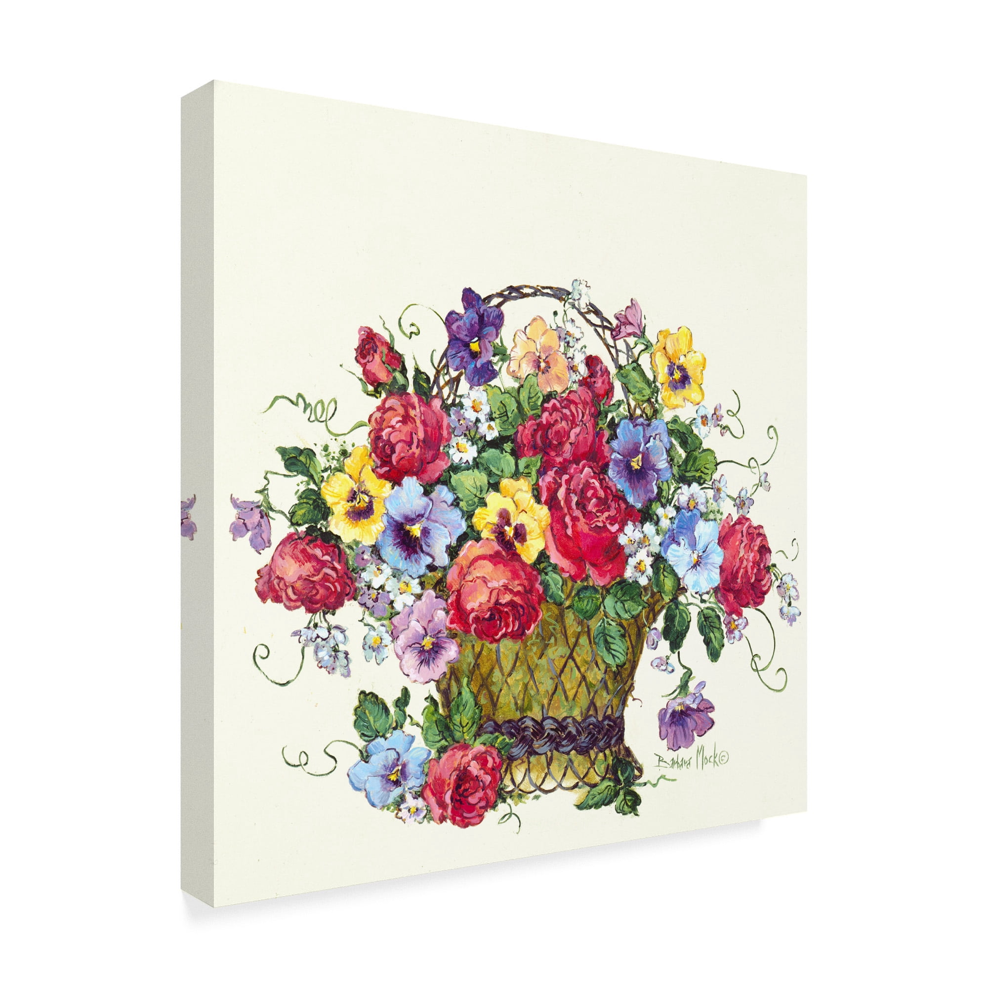 Trademark Fine Art 'Wire Basket' Canvas Art by Barbara Mock