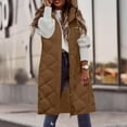 thumbnail image 4 of Hvyesh Womens Faux Fur Waistcoat Long Jacket Coat Trendy Long Sleeve Hoodies Maxi Length Outerwear 2025 Winter Fleece Thermal Coats, 4 of 8