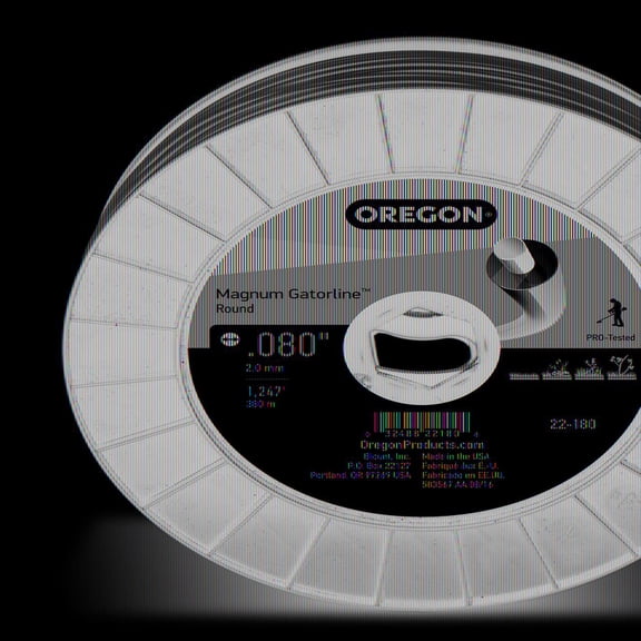 Oregon Trimmer Line - 22-180 - Magnum Gatorline - Round - .080" Gauge, 3 lb. Spool, 1248 Feet