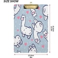 thumbnail image 3 of Coolnut Llama Acrylic Clipboard with Low Profile Gold Metal Clip Standard A4 Letter Size Decorative Clipboards for Office,Jobsite,Medical,School, 3 of 7