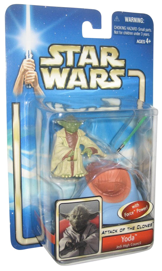 Hasbro Star Wars Revenge of the Sith Yoda Spinning Attack Action Figure for sale online 