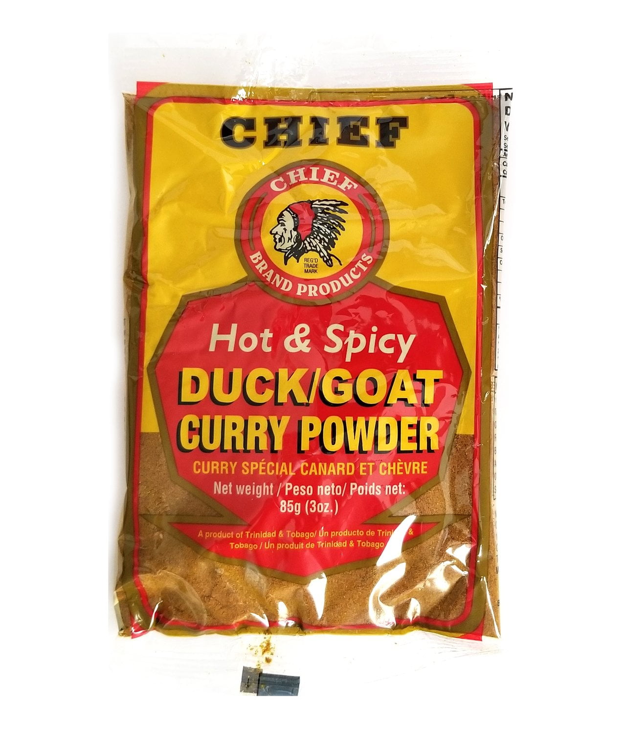 Chief Hot & Spicy Duck & Goat Curry Powder 85g 3oz