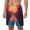 White, variant on Neon Sunset Cyberpunk Cityscape pattern Mens Swim Trunks with Compression Liner Stretch Beach Shorts Quick Dry with Zipper Pockets No-Chafing Board Shorts-Small