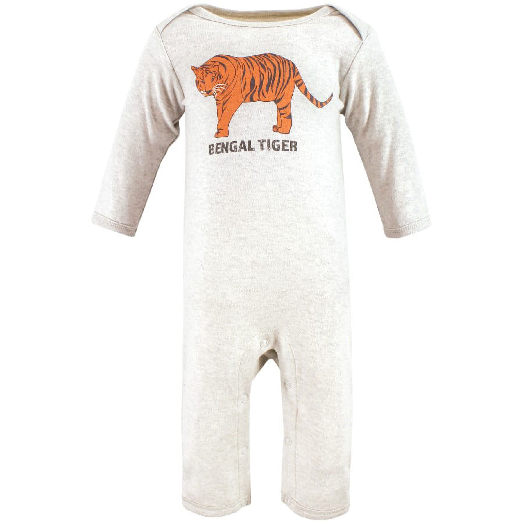 Touched by Nature Organic Cotton Coveralls, Endangered Tiger, 3-6 Months