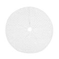 thumbnail image 7 of ESULOMP Christmas Tree Skirt, 35 Inch White Soft Faux Fur Tree Skirts Plush Christmas Decorations, White Ornaments Christmas Tree Skirts Xmas Decorations Indoor Holiday Party Decor, 7 of 7