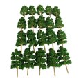 thumbnail image 2 of Billuyoard Paquete de 20 plantas artificiales en miniatura de plástico paisaje árboles falsos simulados diseño decoración accesorios Decoración del hogar, 2 of 6