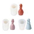 thumbnail image 2 of Princess Candle Silicone Mold Little Girl Candle Muld DIY Soap Baking Tool Mould, 2 of 14