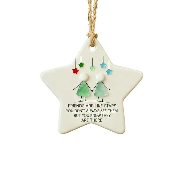 Sea Glass Friendship Decor 8Cm Acrylic Ornament For Home Decoration Beach Theme Art Piece With Ocean Inspired Design