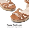 thumbnail image 5 of DREAM PAIRS Girls' Wedge Heel Sandals with Adjustable Strap, Non-Slip Sole Dress Sandals for Kids, 5 of 6