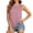 Pink, variant on EazyTech Women Summer Solid Color Sleeveless Round Neck Loose Basic Mesh Side Vent Tank Top
