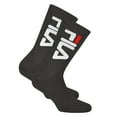 thumbnail image 1 of FILA Calcetines Unisex 2 Pares - Calcetines de Tenis, Calcetines de Tripulación, Terry, Deporte, Logo Negro 35-38, 1 of 2